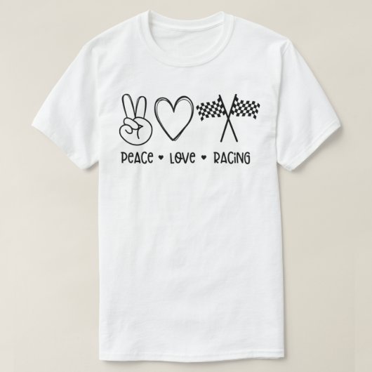 平和ラブレース Tシャツ (デザイン正面)