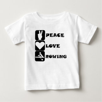 平和ラブローイング ベビーTシャツ
