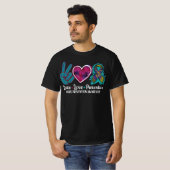 平和ラブ予防自殺防止認識度 Tシャツ (正面フル)