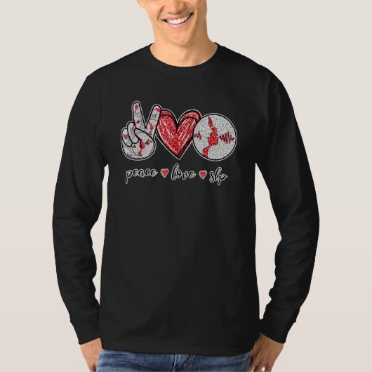 平和ラブ先生言語病理学者法 Tシャツ (正面)
