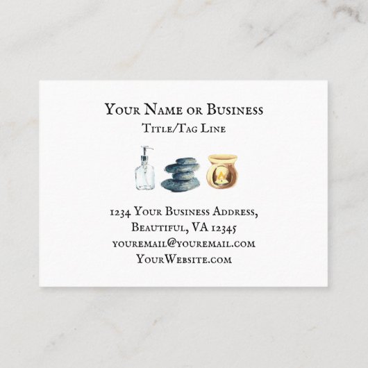 平和リラックススパデイアロマセラピーサロン 名刺 (裏面)