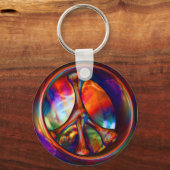 平和リングや輪 キーホルダー (正面)