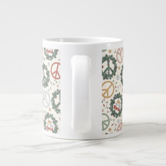 平和リースと世界の喜び ジャンボコーヒーマグカップ (裏面)