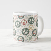 平和リースと世界の喜び ジャンボコーヒーマグカップ (正面右)