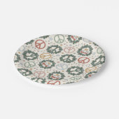 平和リースと世界の喜び ペーパープレート (アングル)