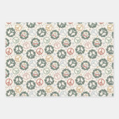 平和リースと世界の喜び ラッピングペーパーシート (正面)