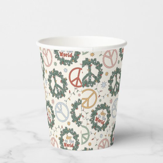 平和リースと世界の喜び 紙コップ (右)