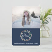 平和リース |写真カスタムの休日の挨拶 シーズンカード (スタンド正面)