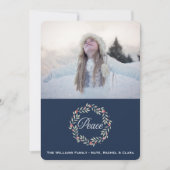 平和リース |写真カスタムの休日の挨拶 シーズンカード (正面)