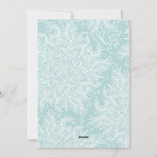 平和レタリングクリスマス宗教写真カード シーズンカード (裏面)