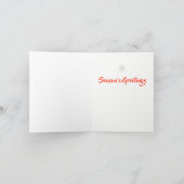 平和ロビンのかわいいクリスマスカード シーズンカード (内部)