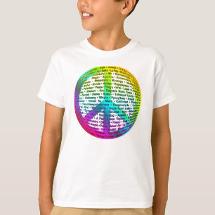 平和世界言語 Tシャツ
