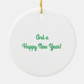 平和丸太小屋 セラミックオーナメント (裏面)