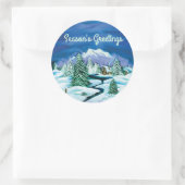 平和丸太小屋 ラウンドシール (バッグ)