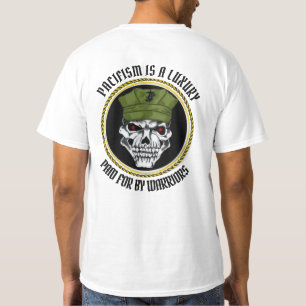 平和主義は武士の恩を報いる贅沢である Tシャツ