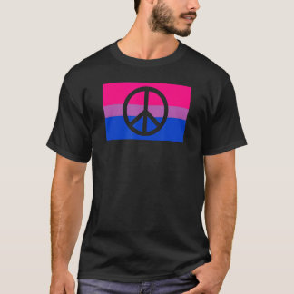 平和主義者の平和サインの抗議ヒッピーゲイバイセクシャルPr Tシャツ