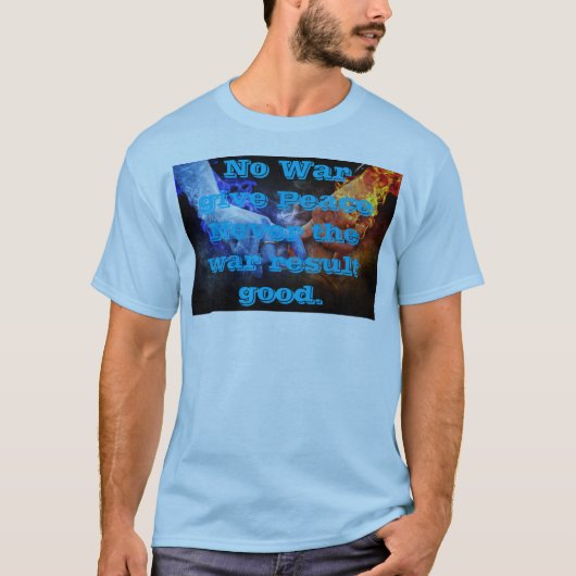 平和主義 反戦 メンズTシャツ Tシャツ (正面)