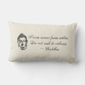 平和仏の引用文 ランバークッション (裏面)