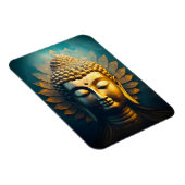 平和仏顔金ゴールド芸術アンティークポスター マグネット (右側)