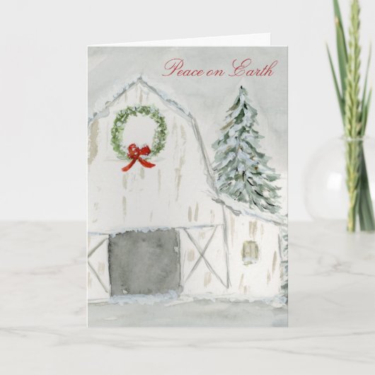 平和冬ホリデーバーン カード (正面)