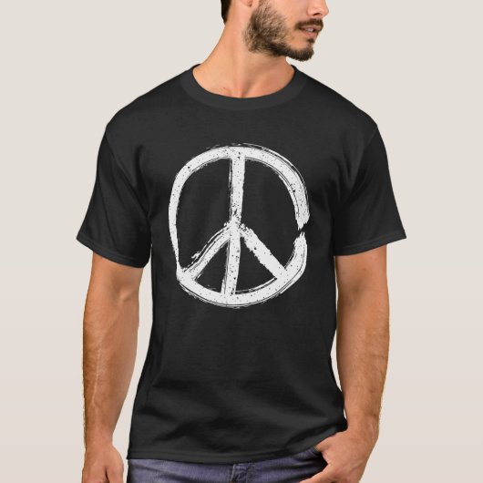 平和動揺して標識 Tシャツ (正面)