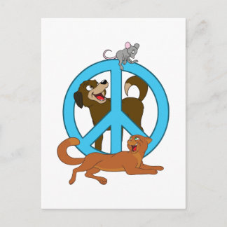 平和動物 ポストカード