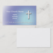 平和十字のキリスト教の名刺 名刺 (正面/裏面)