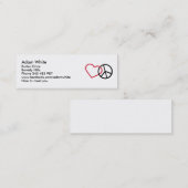 平和及びハート スキニー名刺 (正面/裏面)