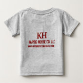 平和及びハードワーク ベビーTシャツ (裏面)