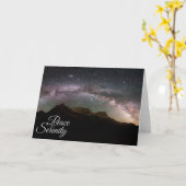 平和及び平静山のバースデー・カード カード (黄色い花)