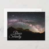 平和及び平静山の夜空 ポストカード (正面/裏面)