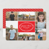 平和及び愛休日の写真カード シーズンカード (正面/裏面)