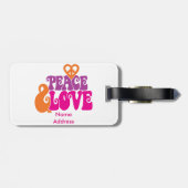 平和及び愛 ラゲッジタグ (裏面横)