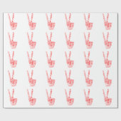 平和及び愛-平和にチャンスを与えて下さい ラッピングペーパー (フラット)