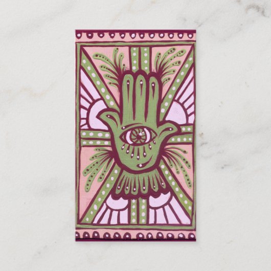 平和及び満足 名刺 (正面)