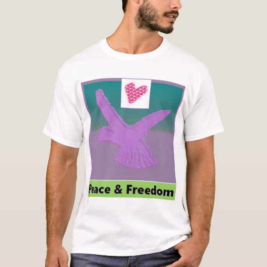 平和及び自由の出版物の人のTシャツ Tシャツ (正面)