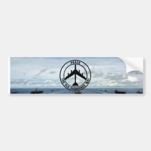 平和古いファッションの方法(Bumberのステッカー) バンパーステッカー