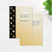 平和国際的の日プロファイルカード (デスク)