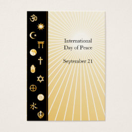 平和国際的の日プロファイルカード