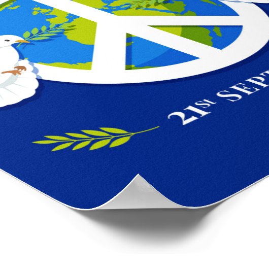 平和国際的の日 ポスター (角)