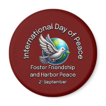 平和国際的の日。友情を育てる。