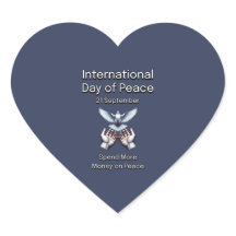 平和国際的の日。平和にもっと費やす。