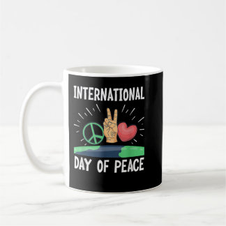 平和国際的国家の統一された日 コーヒーマグカップ