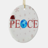 平和地球のクリスマスのオーナメント セラミックオーナメント (右)