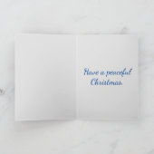 平和型クリスマスビレッジホリデーカード シーズンカード (内部)