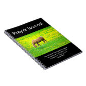 平和型パロミノホース祈りの言葉ジャーナル ノートブック (右側)