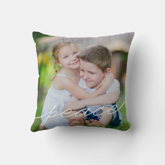 平和執筆カスタムな写真の装飾用クッション クッション (裏面)