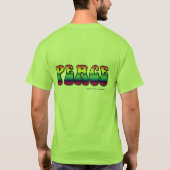 平和基本的なTシャツ Tシャツ (裏面)