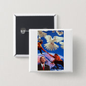 平和大統領 缶バッジ (正面&裏面)