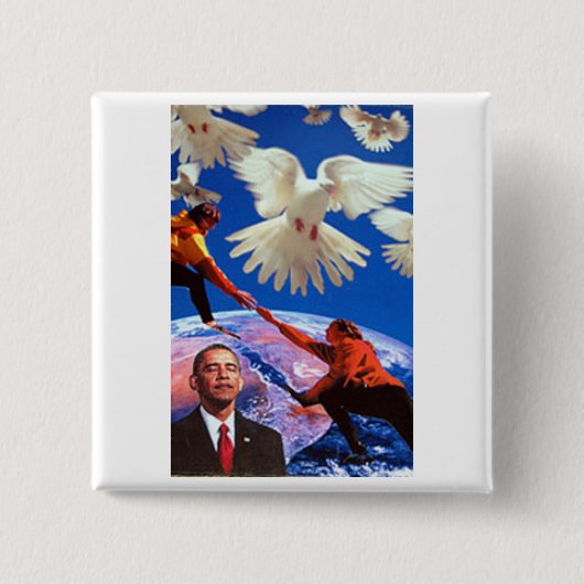 平和大統領 缶バッジ (正面)